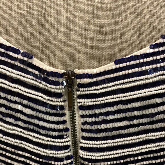 Armani Collezioni Striped Sequins Tank-Top medium - Picture 7 of 13